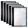 Better Office Products Clear Front Report Covers, Letter Size, Poly Back Cover, with Fasteners, Black, 25PK 36025